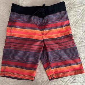 Gymboree boys swim trunks tropical sunset colors like new